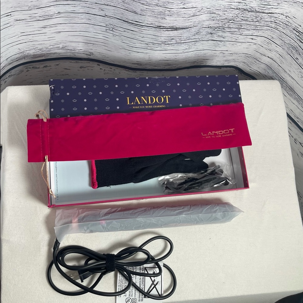 Landot 2 in 1 Professional 1” Ceramic Flat Straightening & Curling Iron Black